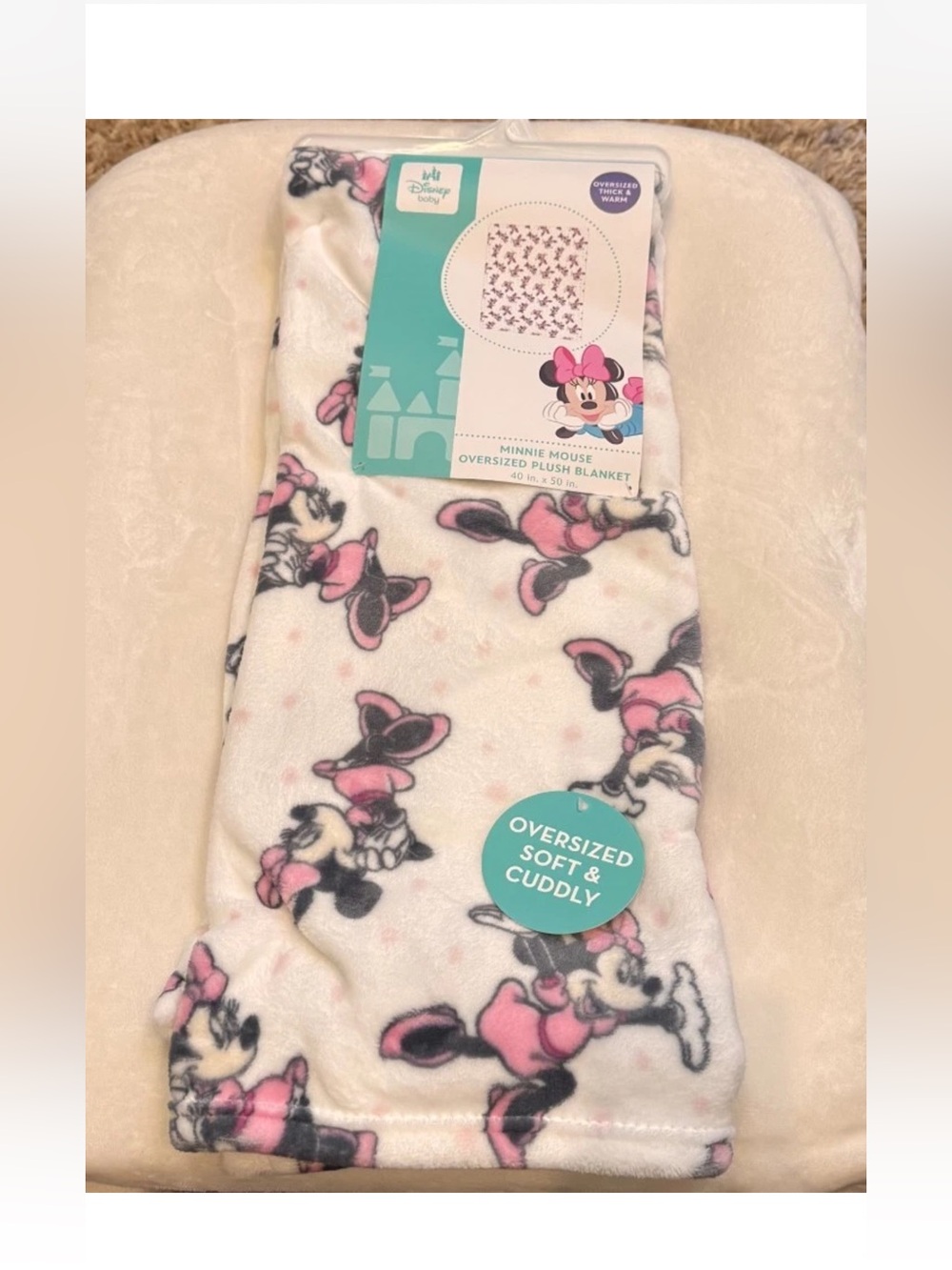 Disney Baby Minnie Mouse Super Plush Throw Blanket